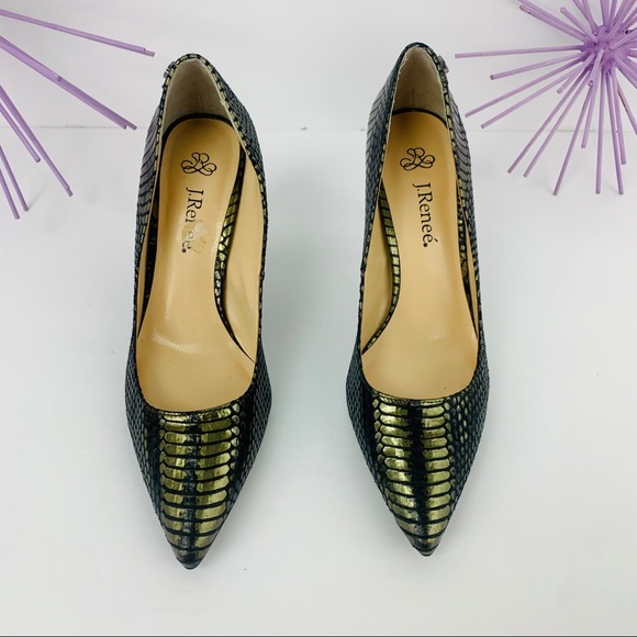 J Renee / Snake Green Black Textured Metallic - Picture 3 of 8